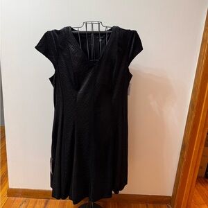 Lane Bryant Black Midi Dress